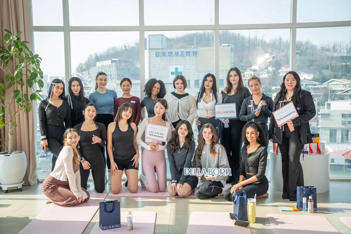 Group portrait during the wellness gathering