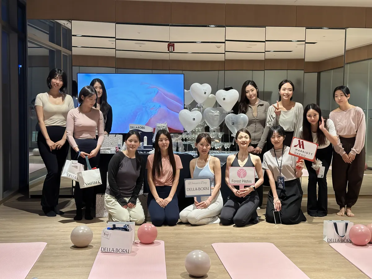 Group portrait at the July 2026 Beauty Ritual and Pilates gathering